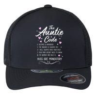 The Auntie Code Best Aunt Sister Niece Nephew Funny Flexfit Unipanel Trucker Cap