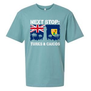 Turks And Caicos Summer Vacation Trip Next Stop Vacay Vibes Gift Sueded Cloud Jersey T-Shirt