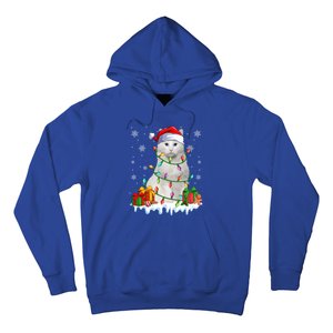 Turkish Angora Cat Xmas Light Christmas Kitten Lover Cool Gift Hoodie