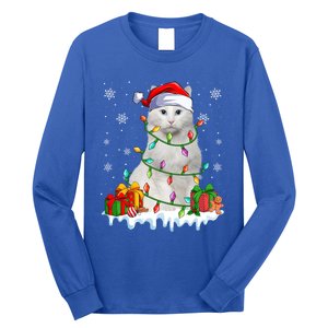 Turkish Angora Cat Xmas Light Christmas Kitten Lover Cool Gift Long Sleeve Shirt