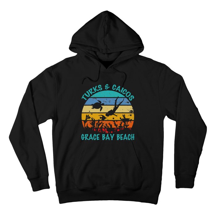 Turks And Caicos Islands West Indies Grace Bay Beach Hoodie