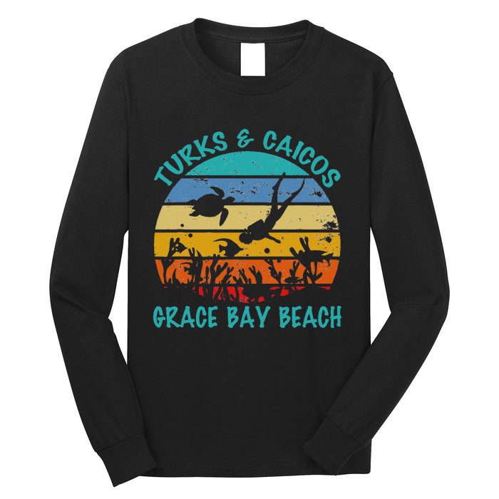 Turks And Caicos Islands West Indies Grace Bay Beach Long Sleeve Shirt