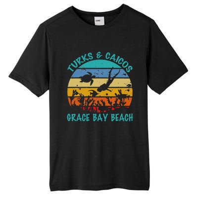 Turks And Caicos Islands West Indies Grace Bay Beach Tall Fusion ChromaSoft Performance T-Shirt