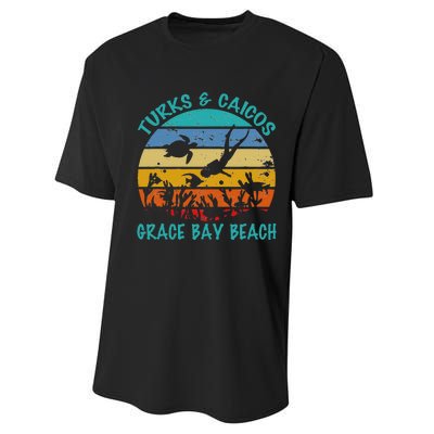 Turks And Caicos Islands West Indies Grace Bay Beach Performance Sprint T-Shirt