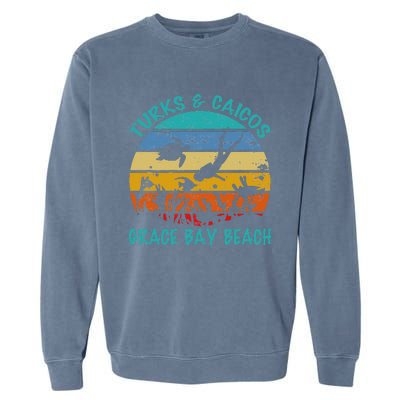 Turks And Caicos Islands West Indies Grace Bay Beach Garment-Dyed Sweatshirt