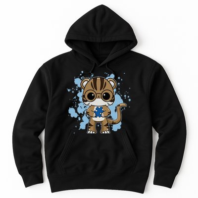 Tiger Anime Cat Autism Awareness Hoodie