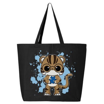 Tiger Anime Cat Autism Awareness 25L Jumbo Tote