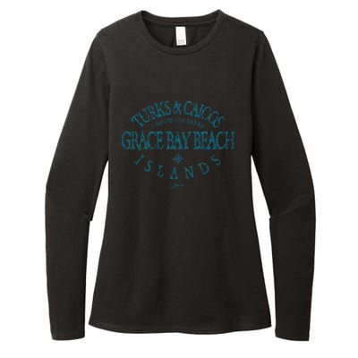 Turks And Caicos Islands Grace Bay Beach Gift Womens CVC Long Sleeve Shirt