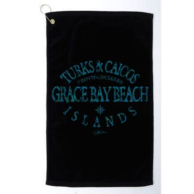 Turks And Caicos Islands Grace Bay Beach Gift Platinum Collection Golf Towel