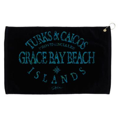 Turks And Caicos Islands Grace Bay Beach Gift Grommeted Golf Towel