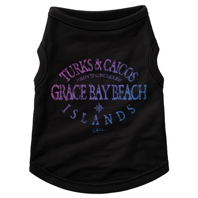 Turks And Caicos Islands Grace Bay Beach Gift Doggie Tank