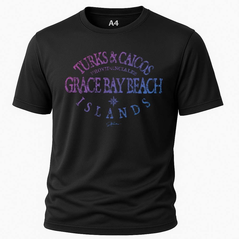 Turks And Caicos Islands Grace Bay Beach Gift Performance Shirt