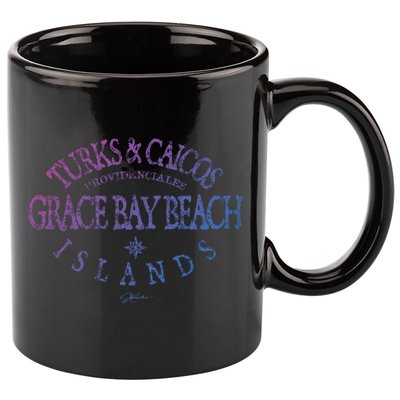Turks And Caicos Islands Grace Bay Beach Gift 11oz C Handle Ceramic Mug
