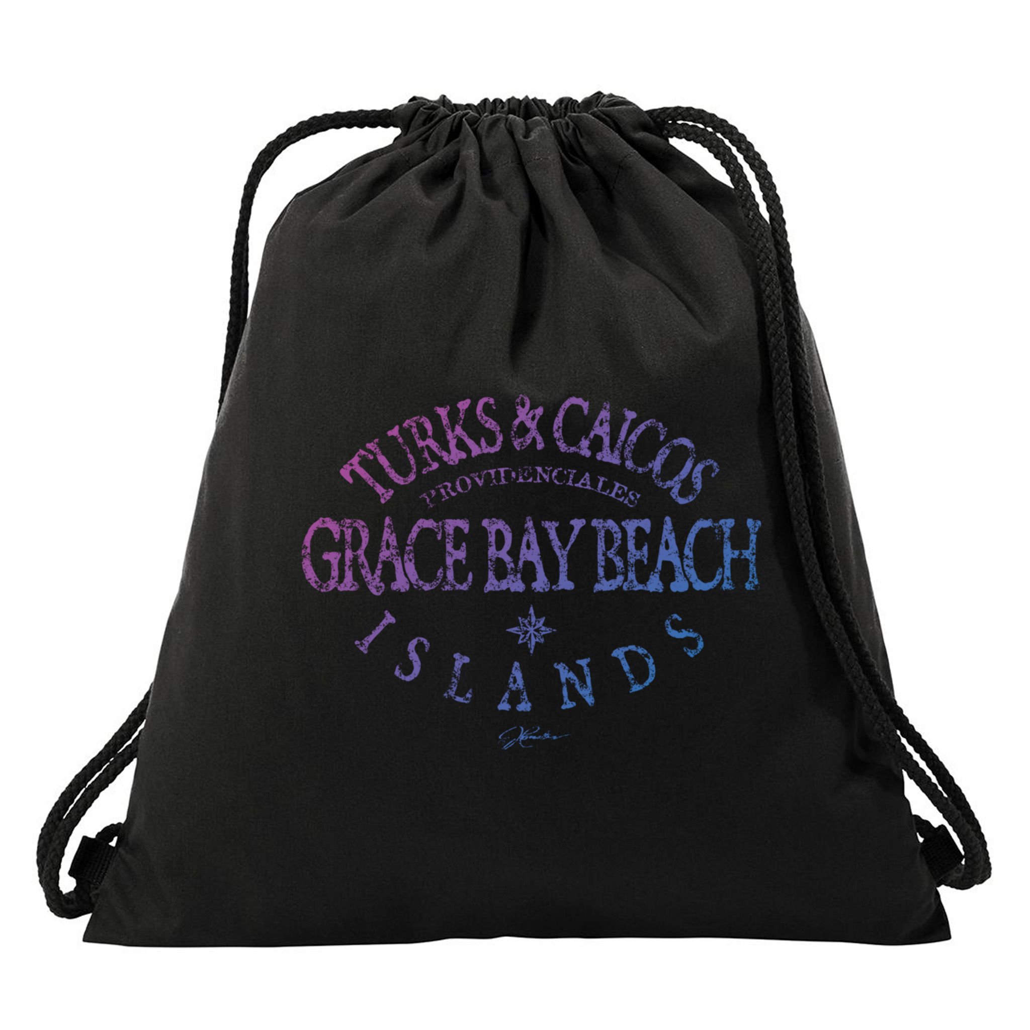 Turks And Caicos Islands Grace Bay Beach Gift Drawstring Bag