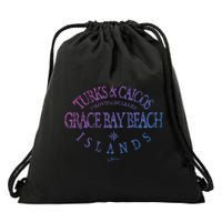 Turks And Caicos Islands Grace Bay Beach Gift Drawstring Bag