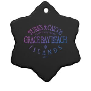 Turks And Caicos Islands Grace Bay Beach Gift Ceramic Star Ornament