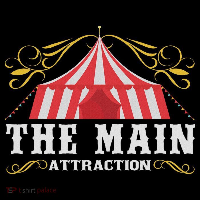 The Attraction Circus Carnival Children Birthday Party Women's V-Neck T-Shirt