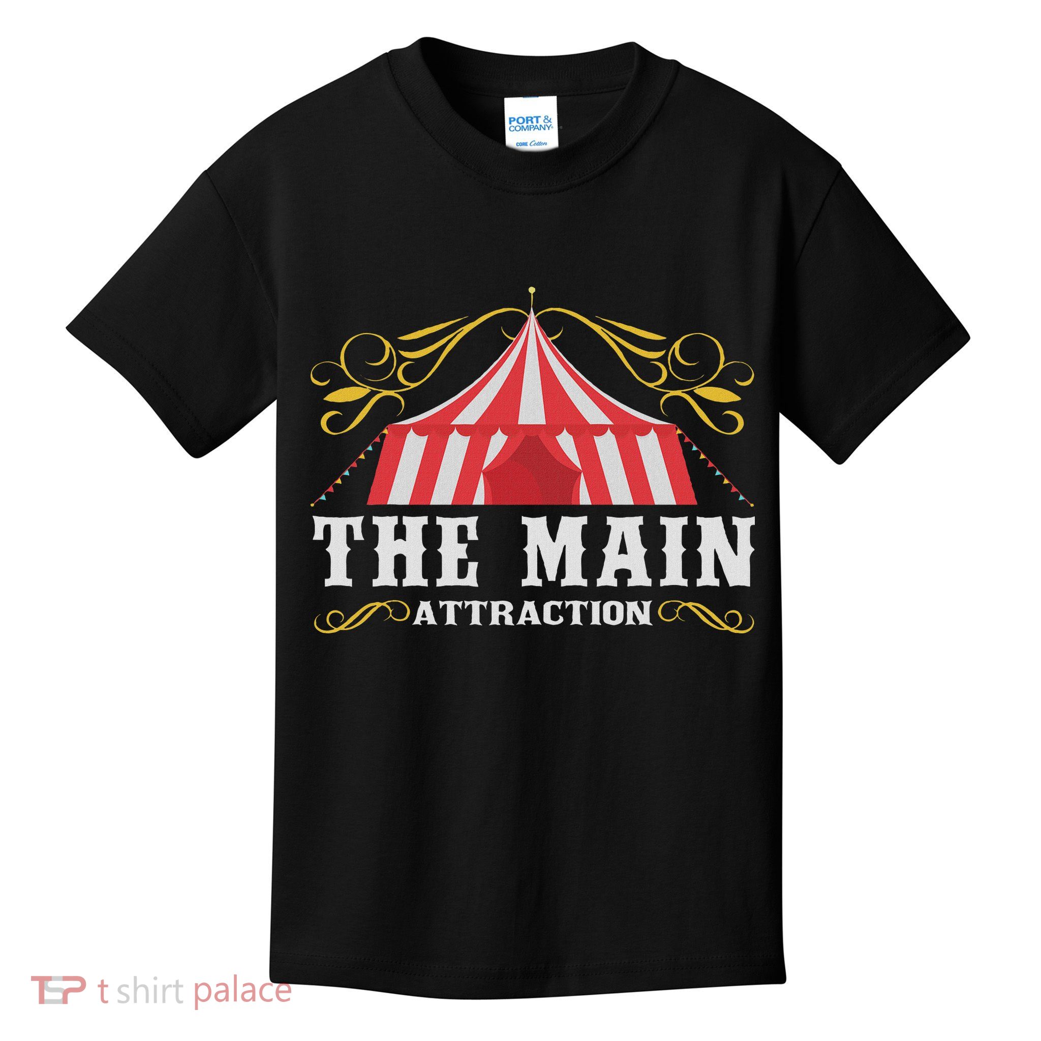 The Attraction Circus Carnival Children Birthday Party Kids T-Shirt