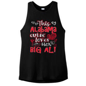 This Alabama Cutie Loves Her Big Al! Fun Football Ladies PosiCharge Tri-Blend Wicking Tank