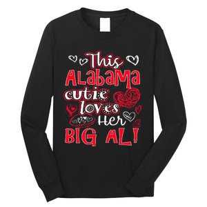 This Alabama Cutie Loves Her Big Al! Fun Football Long Sleeve Shirt