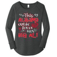 This Alabama Cutie Loves Her Big Al! Fun Football Women's Perfect Tri Tunic Long Sleeve Shirt