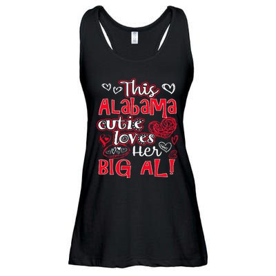 This Alabama Cutie Loves Her Big Al! Fun Football Ladies Essential Flowy Tank