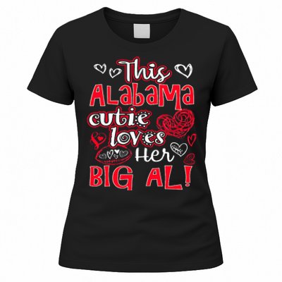 This Alabama Cutie Loves Her Big Al! Fun Football Women's T-Shirt