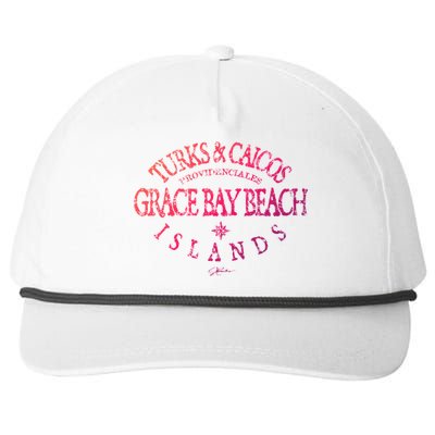 Turks And Caicos Islands Grace Bay Beach Gift Snapback Five-Panel Rope Hat