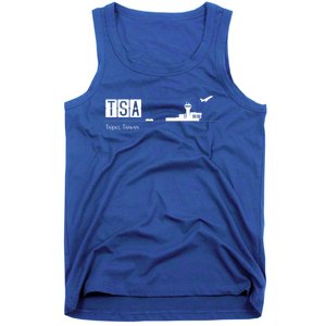 Tsa Airport Code For Taipei Taiwan Funny Gift Tank Top