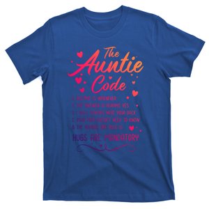 The Auntie Code Best Aunt Sister Niece Nephew Funny Gift T-Shirt