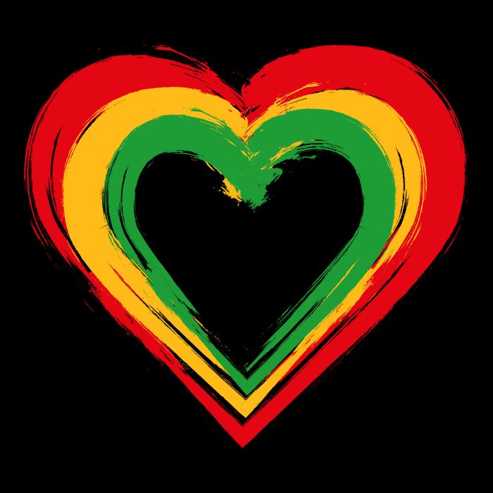 Traditional African Colors Painted Heart Toddler T-Shirt