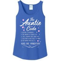 The Auntie Code Best Aunt Sister Niece Nephew Funny Gift Meaningful Gift Ladies Essential Tank