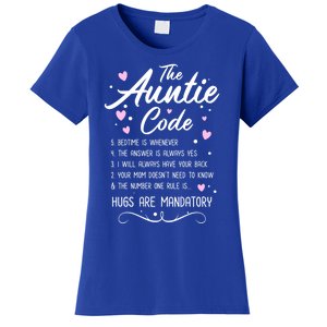 The Auntie Code Best Aunt Sister Niece Nephew Funny Gift Meaningful Gift Women's T-Shirt