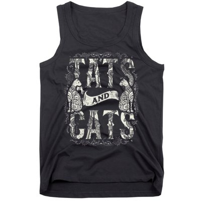 Tats And Cats Tattooist Tattoo Body Art Tattooing Cat Kitten Tank Top