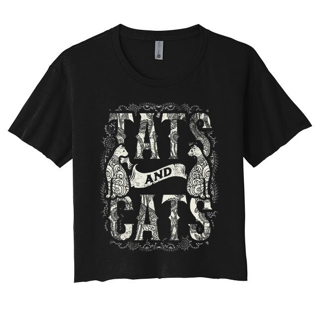 Tats And Cats Tattooist Tattoo Body Art Tattooing Cat Kitten Crop Top