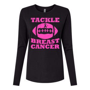 Tackle Breast Cancer Womens Cotton Relaxed Long Sleeve T-Shirt