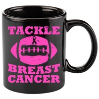 Tackle Breast Cancer 11oz C Handle Ceramic Mug