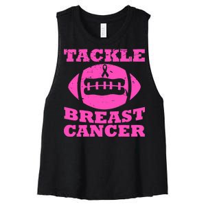 Tackle Breast Cancer Women's Racerback Cropped Tank