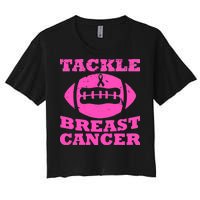 Tackle Breast Cancer Women's Crop Top Tee