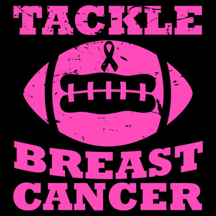 Tackle Breast Cancer Women's V-Neck T-Shirt