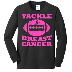 Tackle Breast Cancer Kids Long Sleeve Shirt