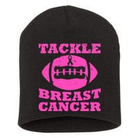 Tackle Breast Cancer Short Acrylic Beanie