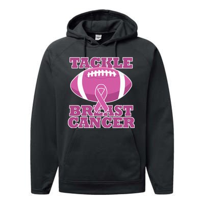 Tackle Breast Cancer Awareness Football  Performance Fleece Hoodie