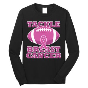 Tackle Breast Cancer Awareness Football  Long Sleeve Shirt