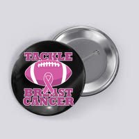 Tackle Breast Cancer Awareness Football  Button