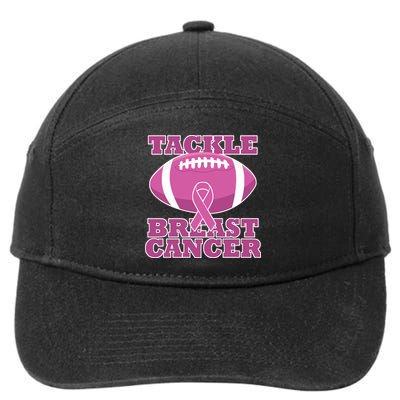 Tackle Breast Cancer Awareness Football  7-Panel Snapback Hat