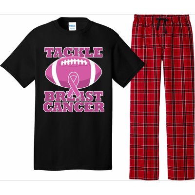 Tackle Breast Cancer Awareness Football  Pajama Set