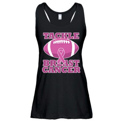 Tackle Breast Cancer Awareness Football  Ladies Essential Flowy Tank