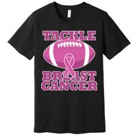 Tackle Breast Cancer Awareness Football  Premium T-Shirt