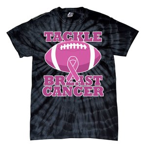 Tackle Breast Cancer Awareness Football  Tie-Dye T-Shirt